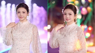 Vẻ đẹp 'không tuổi' của NSƯT Kiều Anh trong tà áo dài truyền thống