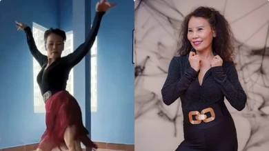 Mẹ Hồ Ngọc Hà U70 nhảy dẻo, vóc dáng thon gọn gây sốt