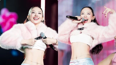 Tóc Tiên diện áo ngắn cũn khoe vòng eo miễn chê trên sân khấu