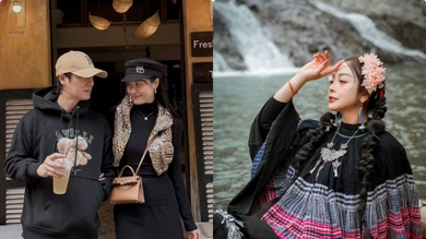 Hot face sao Việt: Vợ chồng Đăng Khôi lên đồ đồng điệu dạo chơi Hà Nội