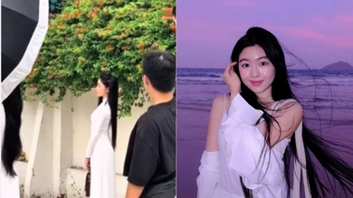 Lọ Lem xinh đẹp thu hút khách Tây dừng chân chụp ảnh