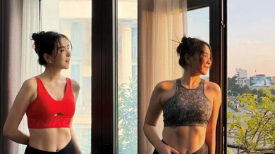 MC Mai Ngọc lấy lại vóc dáng săn chắc sau 10 tháng sinh con