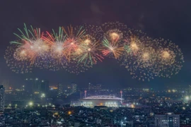 Mãn nhãn màn tổng duyệt bắn pháo hoa chào mừng Đại hội XIV của Đảng