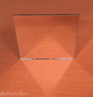 Sự phản chiếu không phải người bạn đáng tin cậy với đôi mắt của con người. Chỉ cần đổi góc độ, người nhìn có thể bị rối trí ngay.