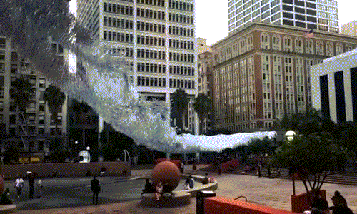 Thực tế, "Chất lỏng Shard" chỉ chuyển động nhờ sức gió.