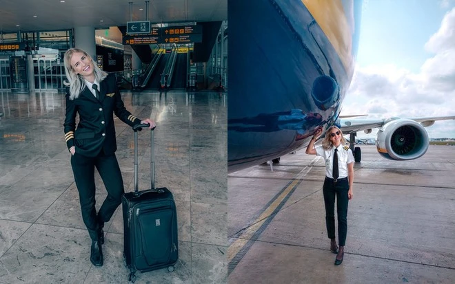 Cuộc sống của nữ phi công nổi tiếng trên Instagram