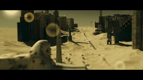 25 năm sau khi con người biến mất khỏi Trái đất, thực vật sẽ bao phủ hành tinh xanh, một số thành phố thì bị chôn vùi trong cát.(Nguồn Viral Nova)