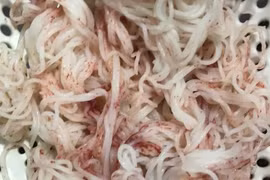 Tạm đình chỉ cơ sở sản xuất bún đổi màu đỏ ở Đà Nẵng