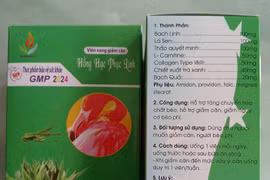 Viên nang giảm cân Hồng Hạc Phục Linh chứa 3 chất cấm