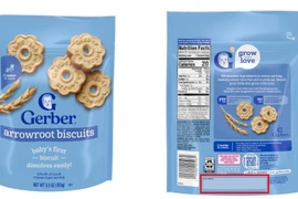 Thu hồi 21 lô bánh ăn dặm Gerber của Nestlé