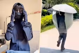 Người phụ nữ trở mình cũng bị gãy xương do chống nắng quá kỹ