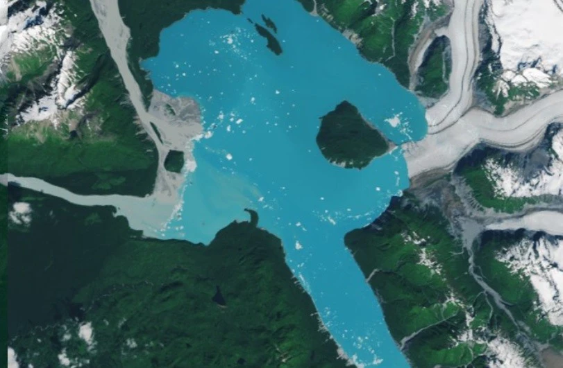 Hòn đảo mới bất ngờ lộ diện ở Alaska nhờ ảnh vệ tinh NASA