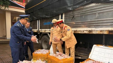 Bắt giữ hơn 200kg thực phẩm 'bẩn' ở Hà Tĩnh