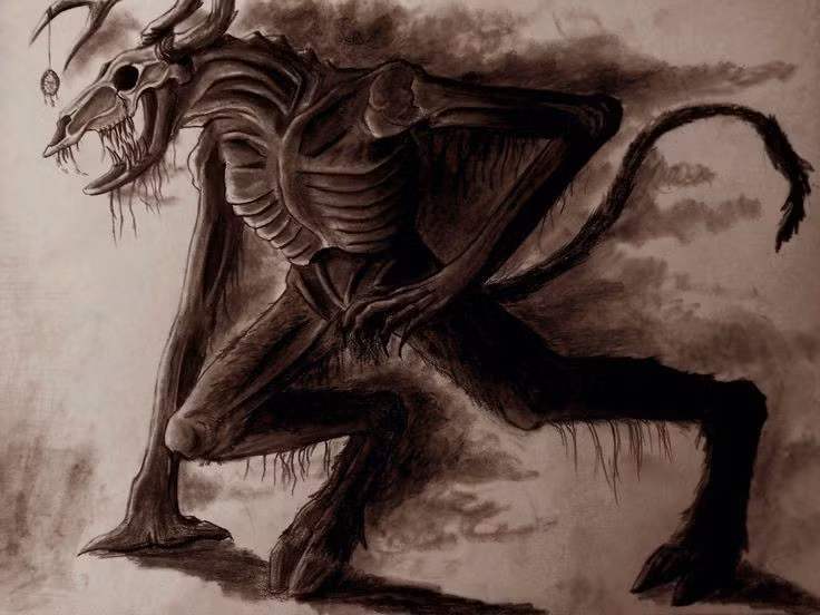  Trở thành cảm hứng trong văn hóa đại chúng. Wendigo đã xuất hiện trong nhiều bộ phim, trò chơi điện tử và tiểu thuyết kinh dị hiện đại, gây ám ảnh cho khán giả. Ảnh: Pinterest.