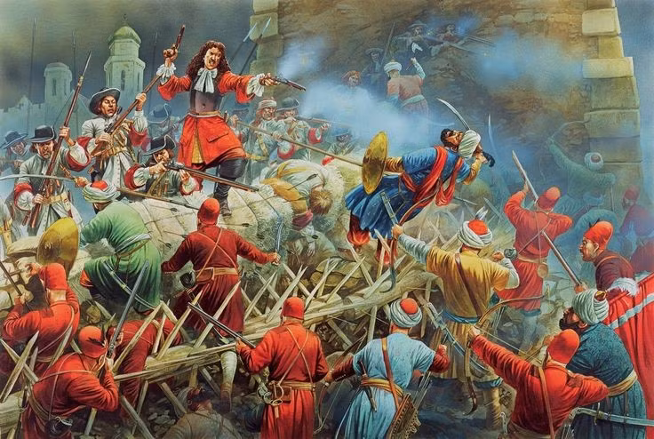  Là cuộc xung đột giữa Công giáo và Kháng Cách. La Rochelle là thành trì của người Kháng Cách Huguenot chống lại quyền lực hoàng gia Công giáo Pháp. Ảnh: Pinterest.