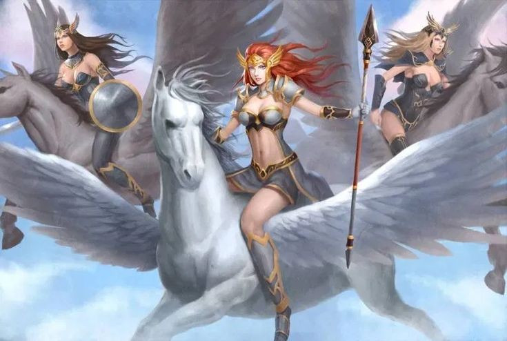  Người hộ tống linh hồn chiến binh. Họ đưa linh hồn những chiến binh tử trận vinh quang về đại sảnh Valhalla của thần Odin để tiếp tục chiến đấu trong ngày tận thế Ragnarok. Ảnh: Pinterest.