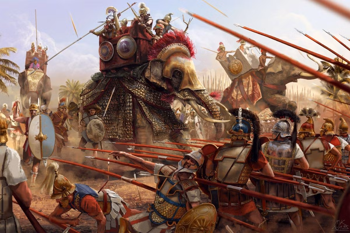  2. Sự tham gia của Alexander Đại đế khi mới 18 tuổi. Alexander, con trai Philip II, chỉ huy kỵ binh cánh trái và thể hiện tài năng quân sự xuất sắc, góp phần quyết định thắng lợi. Ảnh: Pinterest.