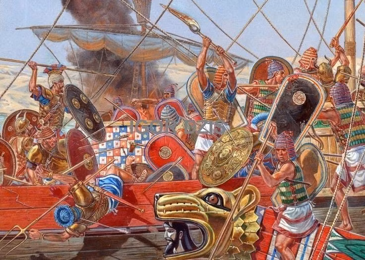  2. Pharaoh Thutmose III tự mình chỉ huy đội quân Ai Cập. Không chỉ là người đứng đầu đế chế, Thutmose III còn là nhà chiến lược tài ba, trực tiếp dẫn quân vượt qua con đường hiểm trở để bất ngờ tấn công đối phương. Ảnh: Pinterest.