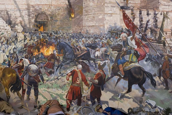  7. Thành phố bị cướp phá trong ba ngày. Theo thông lệ thời đó, quân Ottoman được phép cướp phá thành phố trong ba ngày sau chiến thắng, trước khi Sultan Mehmed II khôi phục trật tự. Ảnh: Pinterest.