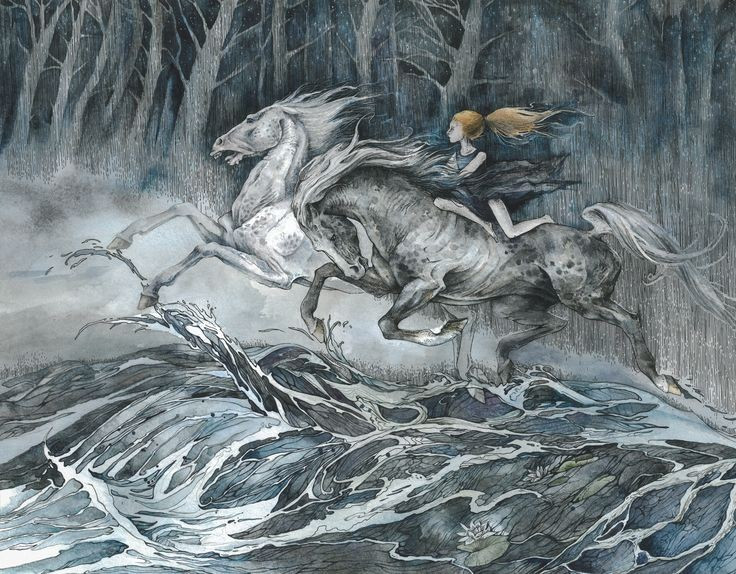  Có thể bị thuần phục. Nếu con người nắm được dây cương của Kelpie, họ có thể khống chế và sử dụng sức mạnh khổng lồ của nó. Ảnh: Pinterest.