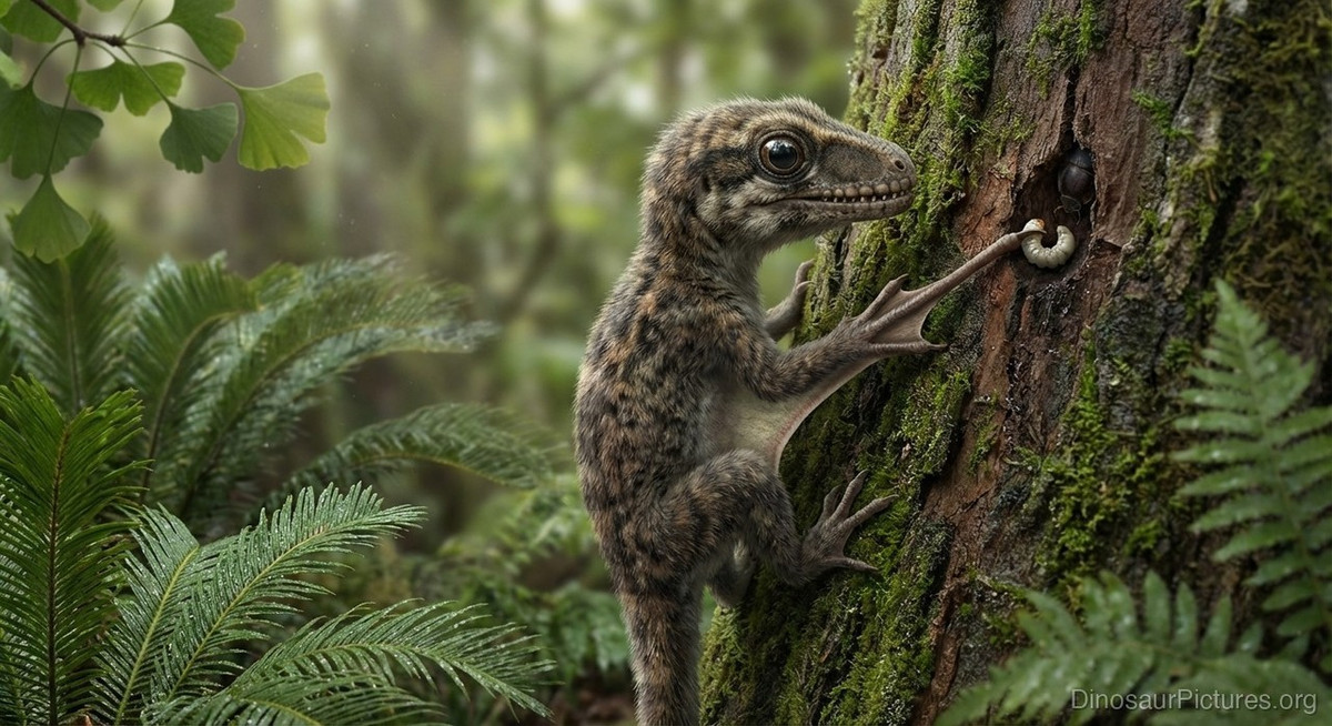  Có quan hệ gần với tổ tiên của chim. Loài này thuộc nhóm theropoda nhỏ, nằm gần nhánh tiến hóa dẫn đến chim hiện đại, đặc biệt về cấu trúc chi trước. Ảnh:dinosaurpictures.org.