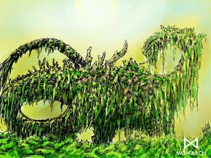  Người bản địa tin rằng nó thật sự tồn tại. Họ mô tả Mokele-mbembe là loài ăn thực vật dưới nước, thường phá thuyền khi lãnh thổ bị xâm phạm. Ảnh: Pinterest.