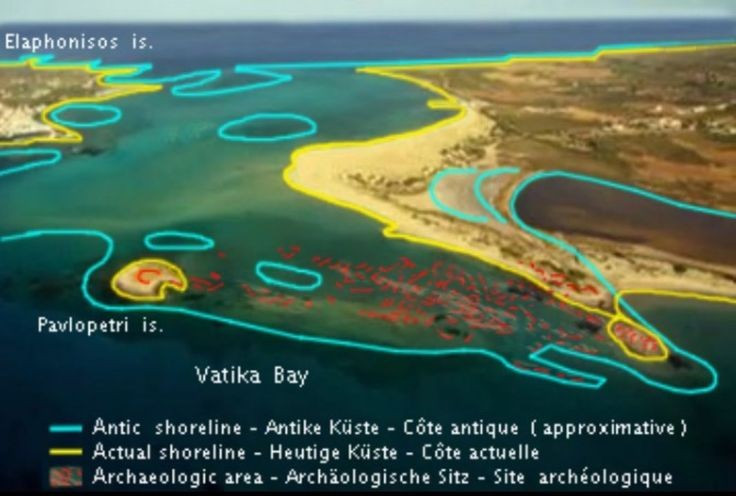  Thành phố chìm cổ nhất từng được biết đến. Pavlopetri được xem là thành phố chìm lâu đời nhất thế giới, có niên đại hơn 5.000 năm. Ảnh: Pinterest.