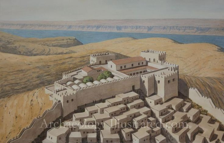  Machaerus là một trong những pháo đài chiến lược quan trọng nhất của vua Herod Đại đế. Được xây dựng cuối thế kỷ 1 TCN, pháo đài này kiểm soát tuyến giao thương và quân sự giữa Judea và vương quốc Nabatea. Ảnh: Pinterest.