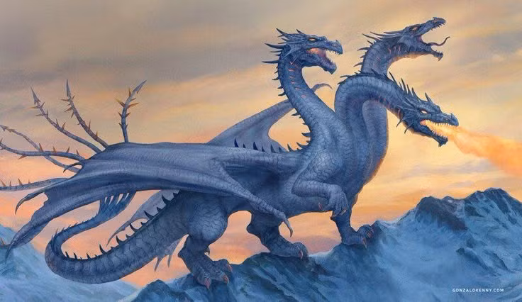  7. Biểu tượng của thử thách. Đánh bại Zmey thường là điều kiện để các anh hùng chứng minh lòng dũng cảm và sức mạnh. Ảnh: Pinterest.