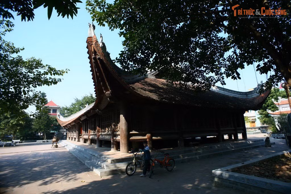 Vật liệu xây dựng hoàn toàn từ gỗ quý. Đình sử dụng các loại gỗ lim, gỗ mít lâu năm, được chọn lọc kỹ càng, giúp công trình tồn tại bền vững qua hơn ba thế kỷ.