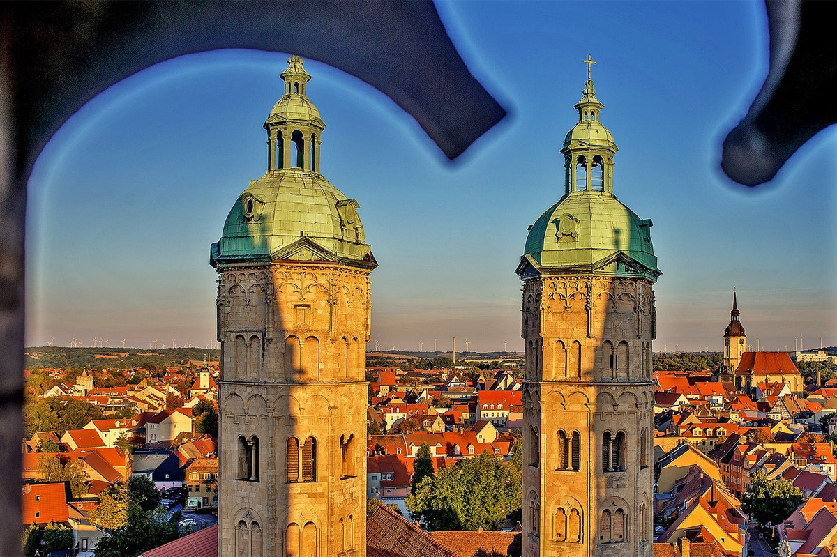  Trung tâm tôn giáo quan trọng thời Trung cổ. Naumburg từng là một trung tâm quyền lực tôn giáo và văn hóa trong khu vực, thu hút nhiều tín đồ, học giả. Ảnh: Pinterest.