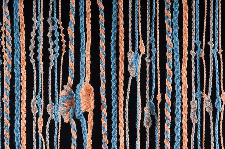 2. Mỗi nút thắt mang một giá trị toán học cụ thể. Các loại nút thắt – đơn, kép, ba – cùng vị trí của chúng trên sợi dây thể hiện các chữ số theo hệ thập phân. Ảnh: Pinterest.