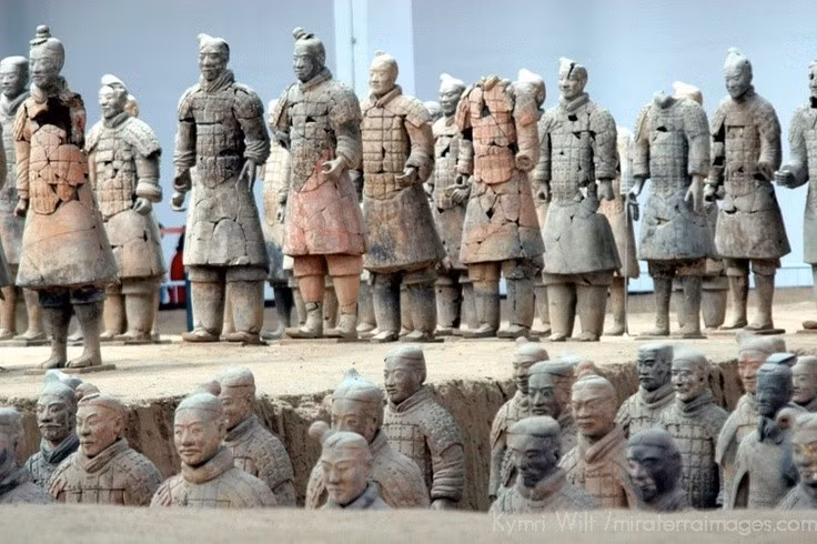  Di sản Thế giới được UNESCO công nhận. Năm 1987, lăng mộ Tần Thủy Hoàng và đội quân đất nung được UNESCO công nhận là Di sản Thế giới, trở thành biểu tượng của văn minh Trung Hoa cổ. Ảnh: Pinterest.