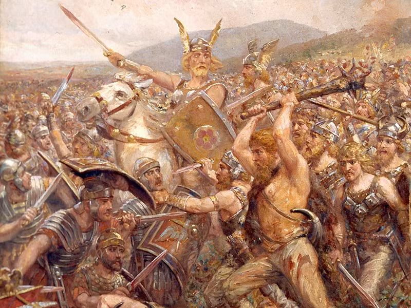  8. Trận Abrittus trở thành biểu tượng cho sự suy tàn của đế chế. Được coi là minh chứng rõ rệt cho sự yếu kém của quân đội và cấu trúc chính trị La Mã vào giữa thế kỷ 3, trận chiến này là điểm nhấn tiêu biểu trong thời kỳ khủng hoảng của đế quốc La Mã. Ảnh: landmarkevents.org.