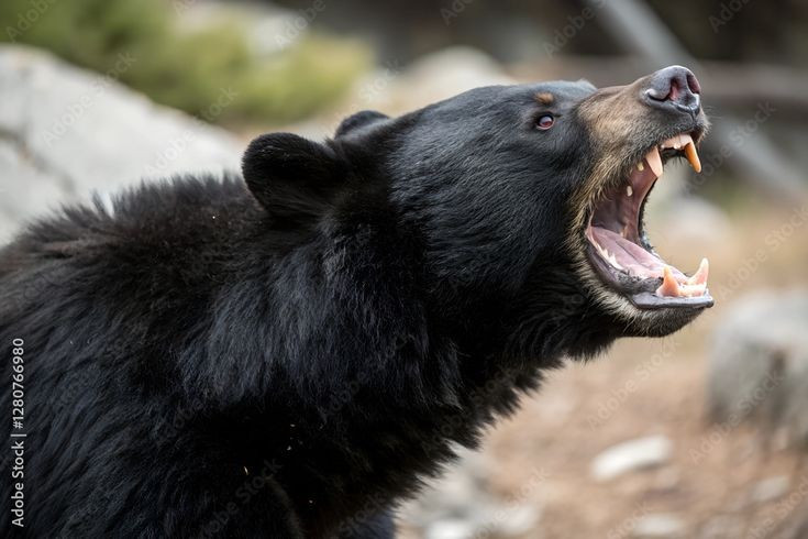  Tính cách nhút nhát hơn vẻ ngoài. Dù to lớn và khỏe mạnh, gấu đen thường tránh con người, đa số các cuộc chạm trán chỉ dẫn đến việc gấu bỏ chạy thay vì tấn công. Ảnh: Pinterest.