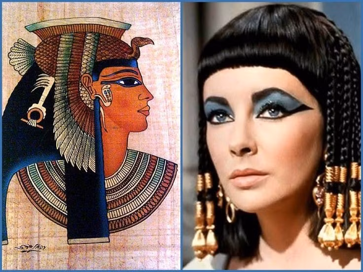  7. Trang điểm không chỉ dành cho phụ nữ. Cả nam và nữ đều dùng kohl (kẻ mắt) để trang điểm và bảo vệ mắt khỏi ánh nắng, cát bụi, đồng thời thể hiện địa vị xã hội. Ảnh: Pinterest.