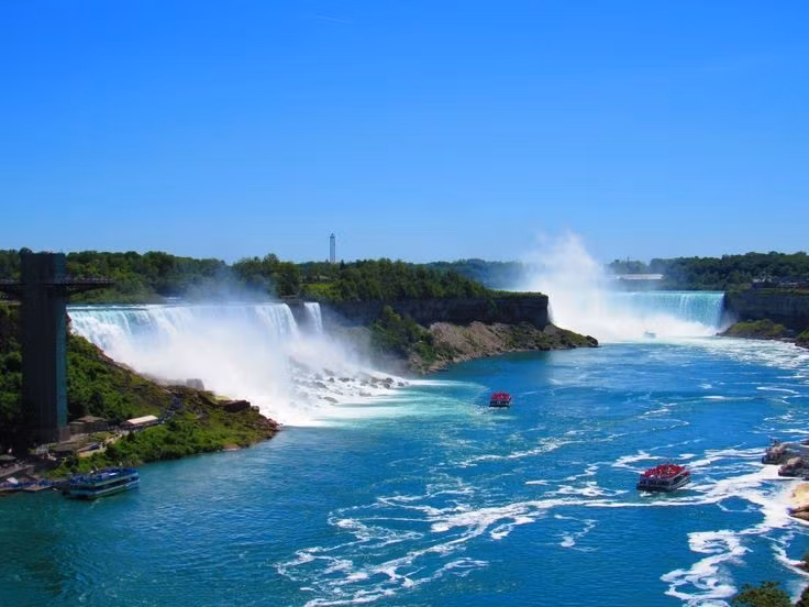  Nguồn thủy điện quan trọng. Thác Niagara cung cấp năng lượng thủy điện lớn, đáp ứng nhu cầu điện cho hàng triệu hộ gia đình ở Mỹ và Canada. Ảnh: Pinterest.
