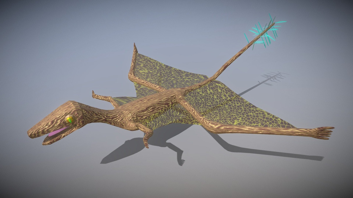  Biểu tượng của sự đa dạng tiến hóa đã mất. Sharovipteryx đại diện cho những nhánh tiến hóa kỳ dị không còn tồn tại, nhắc nhở rằng lịch sử sự sống từng phong phú và táo bạo hơn rất nhiều so với thế giới hiện tại. Ảnh: sketchfab.com.