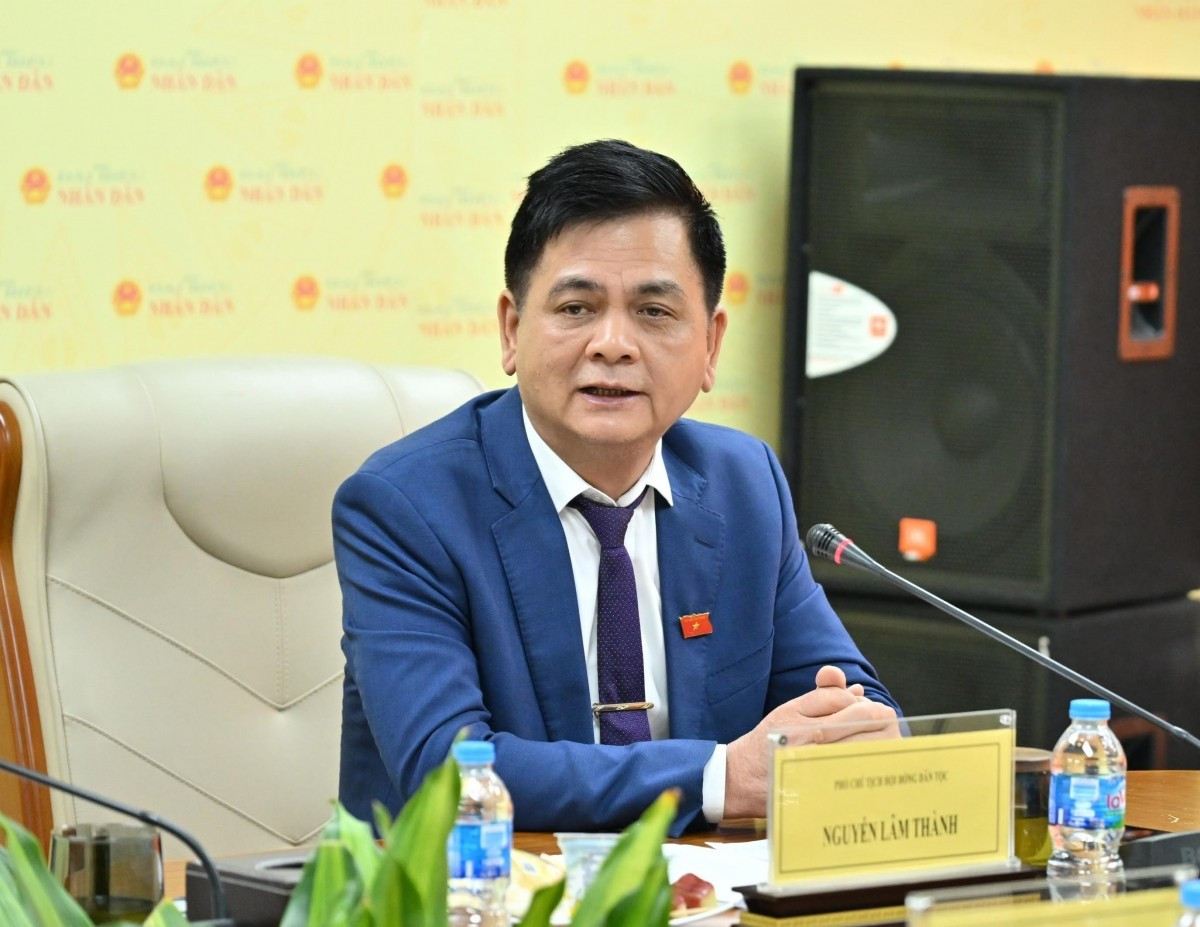 Phó Chủ tịch Hội đồng Dân tộc Nguyễn Lâm Thành cho rằng, danh sách các ứng cử viên cho cuộc bầu cử sắp tới được lựa chọn một cách chặt chẽ, góp phần bảo đảm chất lượng và hiệu quả của cuộc bầu cử. Ảnh BTC