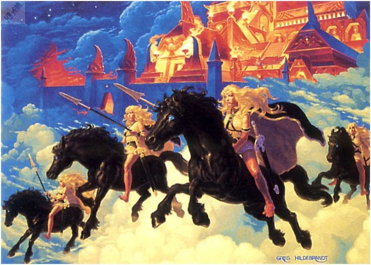  Biểu tượng của sức mạnh và sự hy sinh. Hình tượng Valkyries ngày nay được xem như hiện thân của lòng dũng cảm, sự trung thành và cái đẹp bi tráng. Ảnh: Pinterest.