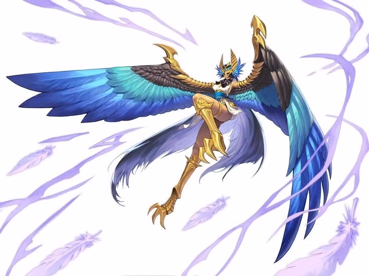  6. Số lượng Harpy trong thần thoại thay đổi theo từng nguồn. Một số truyền thuyết nói đến hai Harpy chính tên là Aello và Ocypete, trong khi các phiên bản khác bổ sung thêm Celaeno hoặc Podarge. Ảnh: Pinterest.