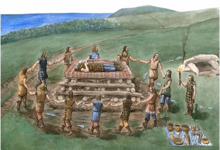  Tín ngưỡng Celt gắn liền với thiên nhiên. Người Celt tôn thờ sông suối, rừng cây, mặt trời và các vị thần sinh sản, biểu trưng cho sự hòa hợp với đất trời. Ảnh: Pinterest.