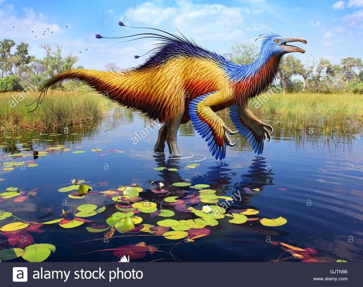  Có cánh tay dài bất thường so với cơ thể. Mỗi chi trước của Deinocheirus dài hơn 2,4 mét, dài hơn cả chiều cao một người trưởng thành. Ảnh: Pinterest.