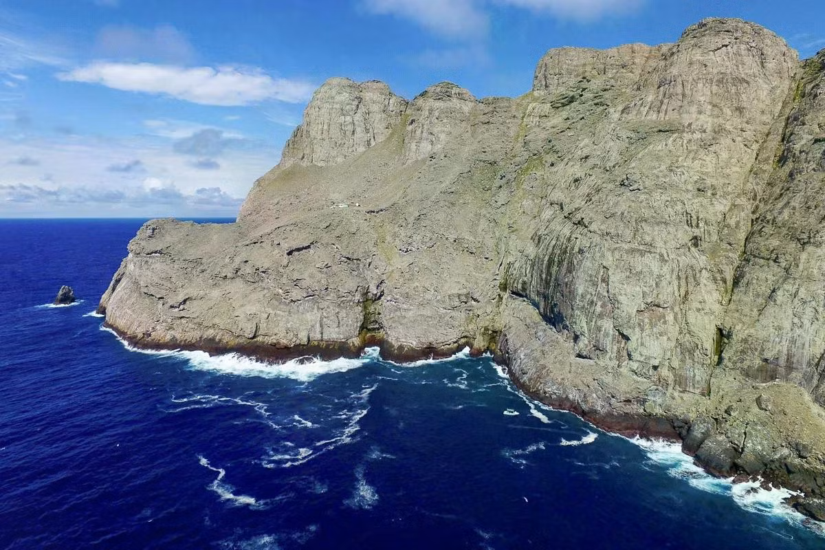  Đảo đá khô cằn nhưng giàu chim biển. Bề mặt Malpelo gần như không có cây cối, chỉ gồm các vách đá dựng đứng và địa hình gồ ghề. Tuy nhiên, đây lại là nơi làm tổ của nhiều loài chim biển như chim điên Nazca và chim hải âu, góp phần hình thành hệ sinh thái đặc thù giữa biển khơi. Ảnh: cloudinary.com.