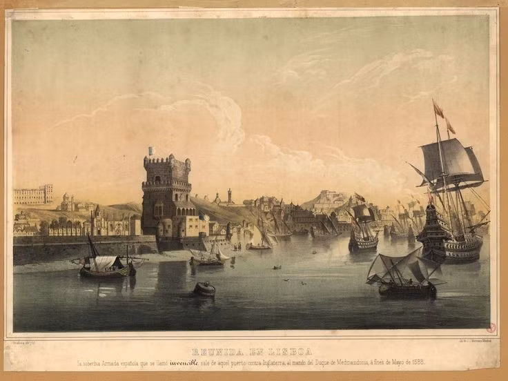  6. Hơn một nửa số tàu của Armada không trở về được. Chỉ khoảng 60 tàu trong số 130 tàu ban đầu quay lại Tây Ban Nha, nhiều chiếc bị đắm hoặc bị bắt giữ. Ảnh: Pinterest.