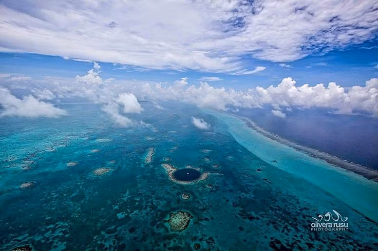  7. Là một phần của Di sản Thế giới UNESCO. Great Blue Hole nằm trong Khu bảo tồn Rạn san hô Belize, được UNESCO công nhận là Di sản Thiên nhiên Thế giới từ năm 1996. Ảnh: Pinterest.