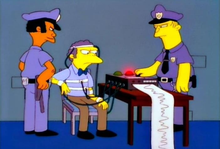  8. Truyền cảm hứng cho nhiều tác phẩm văn hóa đại chúng. Máy phát hiện nói dối thường xuất hiện trong phim, truyền hình và tiểu thuyết trinh thám, góp phần củng cố hình ảnh ly kỳ về nó trong nhận thức công chúng. Ảnh: Pinterest.