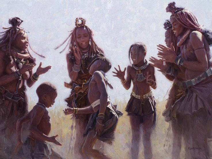  Tín ngưỡng gắn với lửa thiêng. Mỗi gia đình Himba duy trì một ngọn lửa thiêng luôn cháy, được coi là cầu nối giữa người sống và tổ tiên. Lửa thiêng đóng vai trò trung tâm trong các nghi lễ và đời sống tinh thần. Ảnh: Pinterest.
