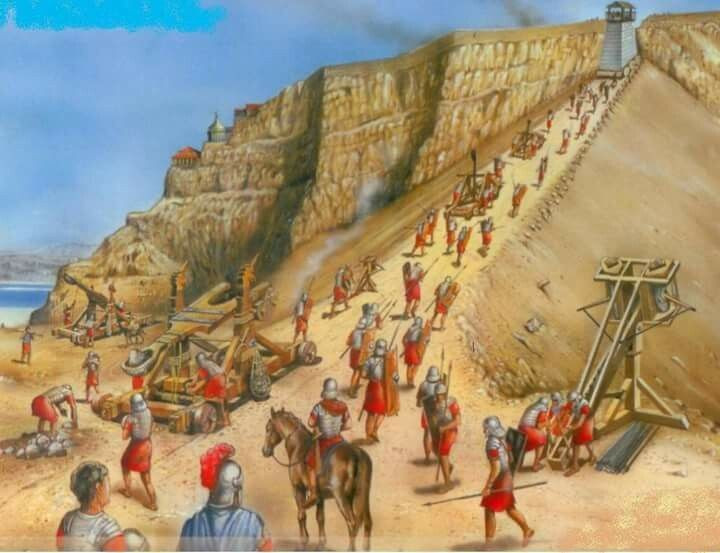  Bi kịch tập thể gây tranh cãi. Theo sử gia Josephus, khi bị công phá, những người phòng thủ Masada đã chọn tự sát tập thể thay vì bị bắt làm nô lệ, một câu chuyện vừa bi tráng vừa gây tranh luận về mức độ xác thực. Ảnh: Pinterest.