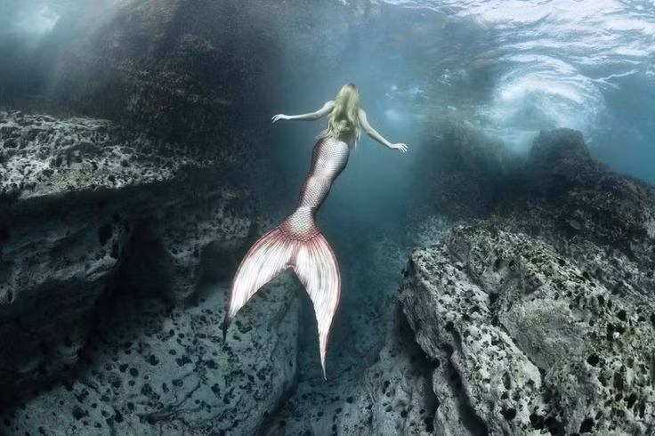  6. Từ siren đến nàng tiên cá (mermaid). Qua thời gian, hình ảnh siren dần hòa trộn với nàng tiên cá trong văn hóa châu Âu, tạo nên biểu tượng quen thuộc trong văn học và nghệ thuật. Ảnh: Pinterest.